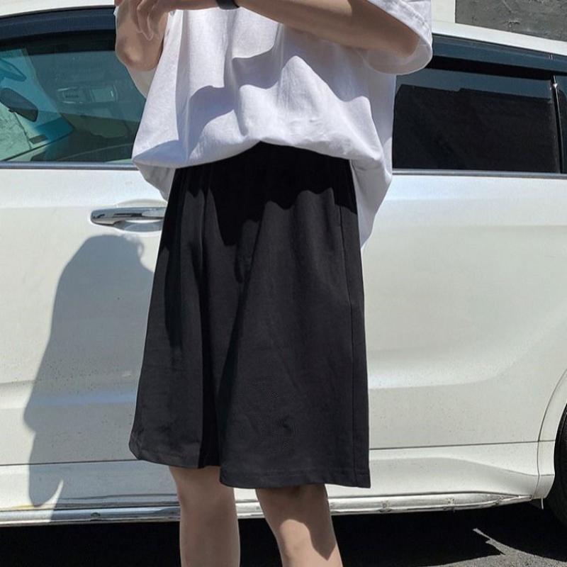 Спортивные повседневные шорты для женщин в гонконгском стиле для пар, свободные шорты с пятью точками, летние модные шорты на открытом воздухе