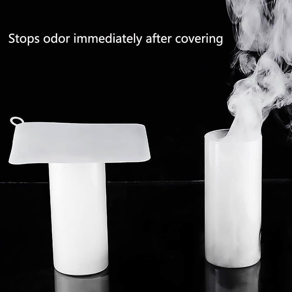 Silicone Tub Stopper Floor Drain Cover, 2 Pieces Sewer Anti-Odor Mat Deodorizing Drain Plugs for Kitchen, Bathroom and Laundry(5x5 inch)