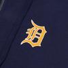 Мужская куртка-бомбер с капюшоном и молнией с принтом логотипа MLB Detroit Tigers Синяя 3ATRB0426-46NYD