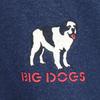 BIG DOGS Back print Short sleeve T-shirt XL Navy Men's Used