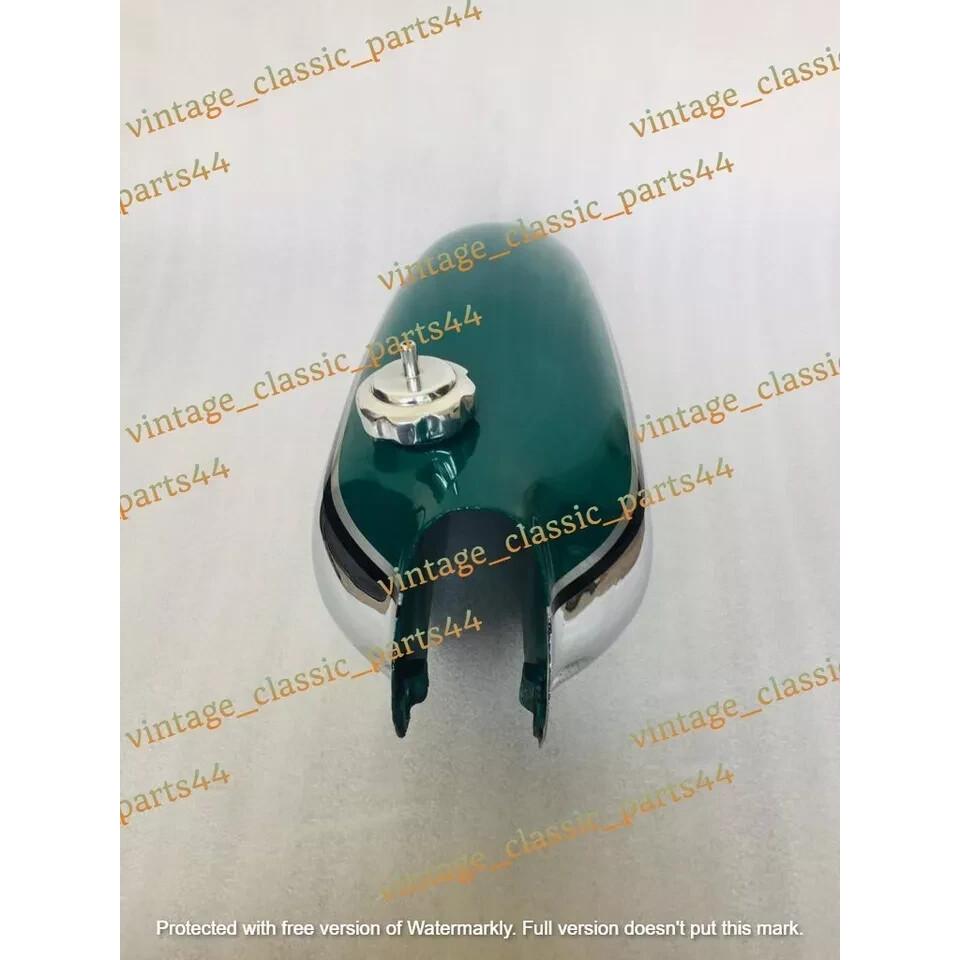 Honda CR125M 1974 Elsinore Replica Chrome & Green Painted Petrol Tank Cap & Tap