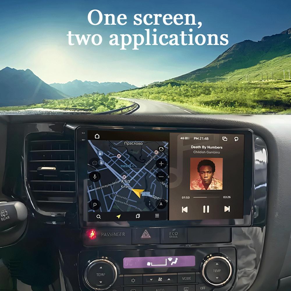 Автомобильное радио Android 14 Carplay для Mitsubishi Outlander 3 GF0W GG0W 2012-2018 Мультимедиа Видео Плеер Навигация Стерео GPS 2din