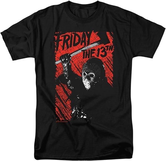 Новая футболка Friday the 13th Jason Lives Черный Хоррор Мужская Винтажная Футболка Унисекс