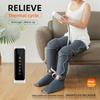 3 режима, 3 интенсивности, массажер для ног с компрессией воздуха, наколенники с подогревом для циркуляции и восстановления с ручным контроллером