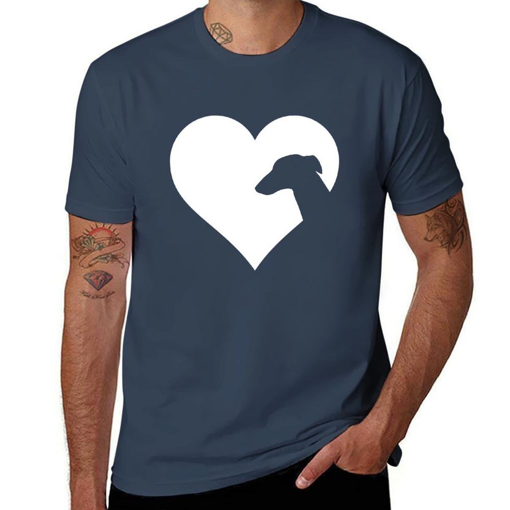 The Heart Of The Greyhound Lover Tshirt Graphic Print Short Sleeve Tshirt