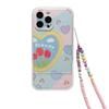 Чехол Love Rainbow Chain для Iphone 12 Pro Max 13 11 7 8 Plus, мягкий силиконовый чехол для Iphone Xs X Xr Se с подставкой и ремешком