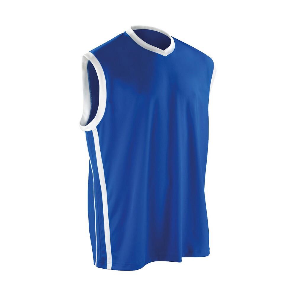 Spiro Mens Quick Dry Sleeveless Basketball Shirt