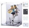 COOLTAKU Figure UV Back Magnetic Magnet Front Collection More Assembled Acrylic Display Stain Cleaning Cloth Included 20 X Depth 15 X Height Black