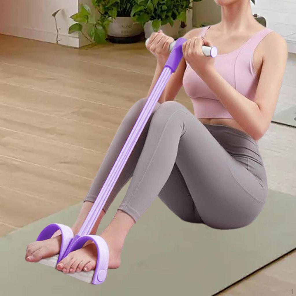 Педаль Эспандер Лодыжка Тяга Тренировка Живот Силовая Тренировка Подъем Туловища Растяжка Эластичная Веревка