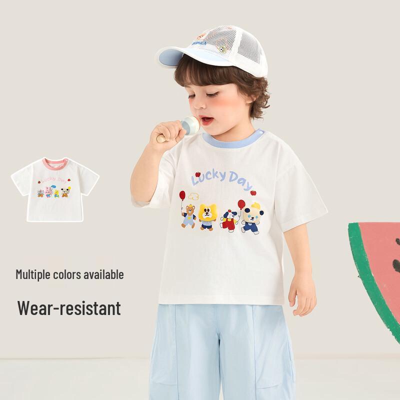 Kaka Panda Unisex Baby Short Sleeve T-Shirt