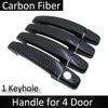 Black Carbon Fiber Door Handle Cover for Opel Astra J 2010~2015 2011 2012 2013 2014 Car Accessories Stickers Trim Set Chrome