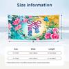 Floral Theme Beach Towel Personalized Custom Name & Text Soft Quick Dry Beach Towel for Swimming Travel