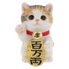 Кот Манэки-нэко Трехцветный Улучшает Финансовое Благосостояние и Хороший Подарок Benny's (Бенни) (Lucky Cat) Фигурка, Декор, Полирезин, Кот, Удача, Процветание,