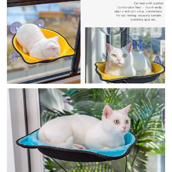 Кошачья кровать на окне, гамак, установленный на окне, кошачий насест, солнечное сиденье для маленькой домашней кошки с присоской