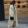 Длинный вязаный кардиган, женский элегантный свободный женский свитер с лацканами и длинными рукавами, пальто 2024, весенняя уличная женская верхняя одежда