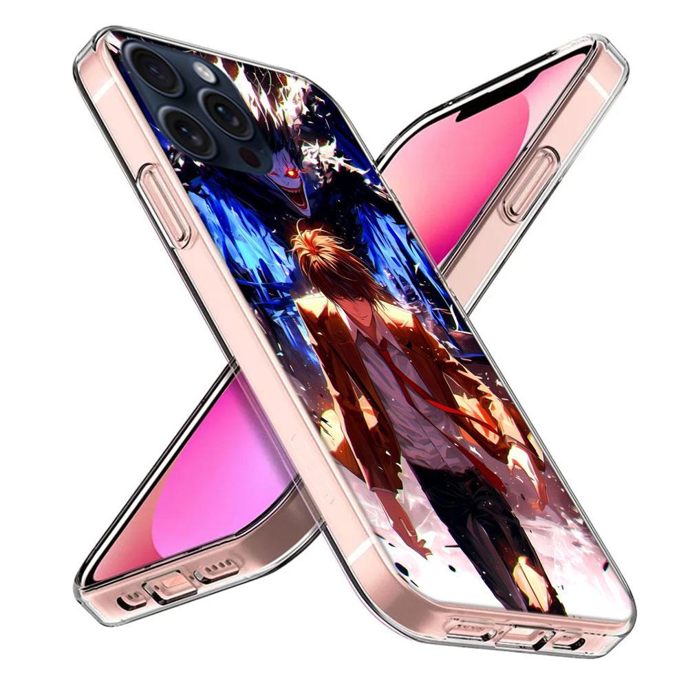 Anime Deth Note Light Yagami Clear Phone Case For Iphone 17 Air 16 Pro Max 15 Pro 14 Plus 17E 16E 11 13 12 Mini Cover Cases Fund