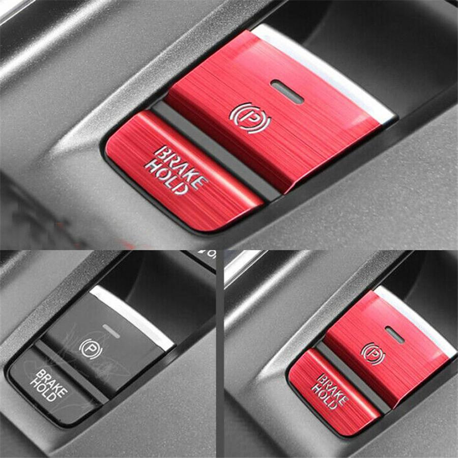 2 шт. Алюминиевая накладка на кнопку P Gear BRAKE HOLD для Honda Accord 2018-2019 Красный