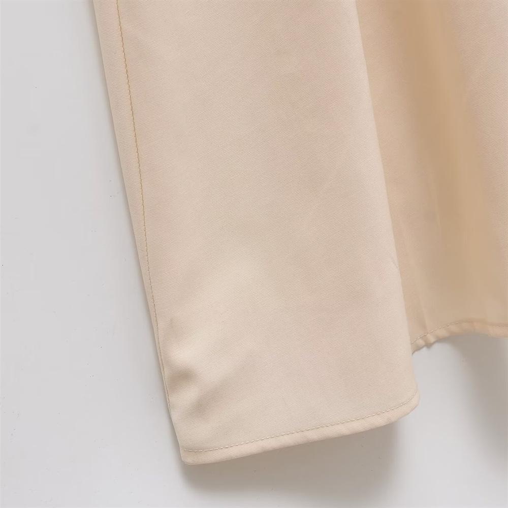 2025 Spring/Summer Slim Fit Sweet Vacation Draped Pleated Long Camisole Dress for Women