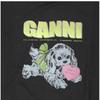 Ganni Women S Hoodie With Puppy Logo T4360 252