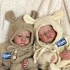 19-дюймовая кукла реборн Levi Twins, мягкая ткань, тело с открытыми или закрытыми глазами, кукла для новорожденного, 3D-окрашенная кожа, видимые вены, фигурка, кукла, игрушки для детей