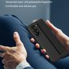Для Samsung Galaxy Z Fold6 5G Чехол Skin-Touch из ПК с защитой от отпечатков пальцев и эластичным ремешком на запястье