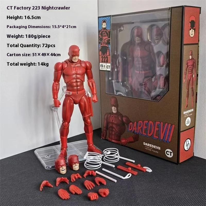 New Ct Toys Daredevil Figure Mafex 223 Shf Ko Daredevil Comic Version Action Figure Pvc Figurine Statue Spiderman Colletion Gift