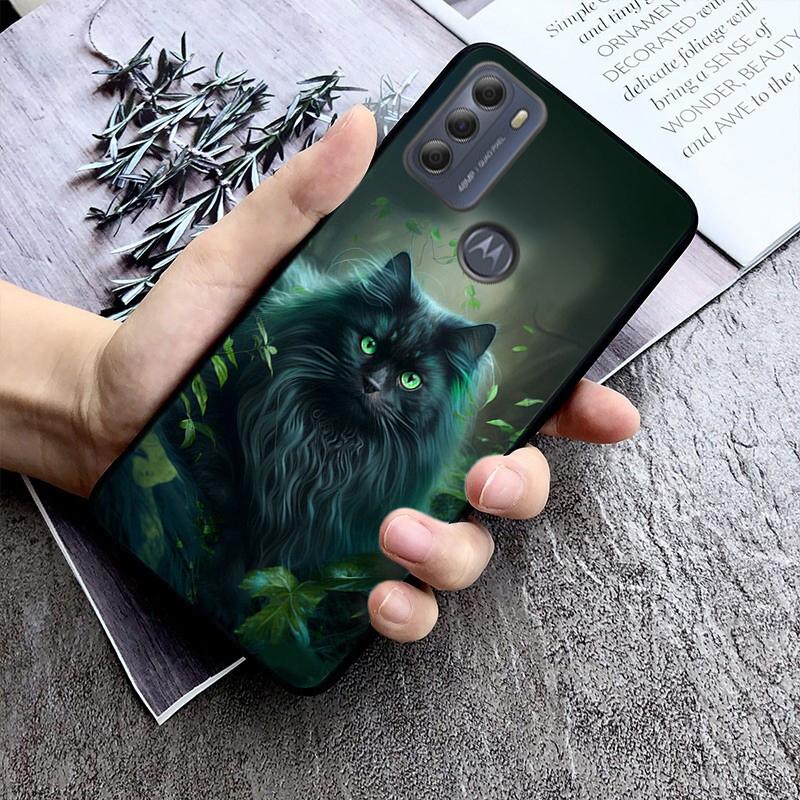 Чехол для телефона Cat Art для Moto Edge 50 40 Pro Edge 40 30 Ultra Neo Fusion G Power G Stylus G Play E32 E20 E40
