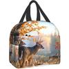 Сумка-холодильник Deer Lunch Bag для женщин и мужчин Tote Bag, термобокс для ланча, термосумка Bento, сумки для ланча для женщин, пикника, работы, школы