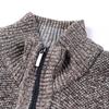 Autumn Winter Causal New Men's Jacket Slim Fit Stand Collar Zipper Jacket Men Solid Cotton Thick Warm  Sweater