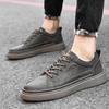 British Style Genuine Leather Men Shoes Trend Comfortable Casual Shoes Moccasins Men Flats Shoes