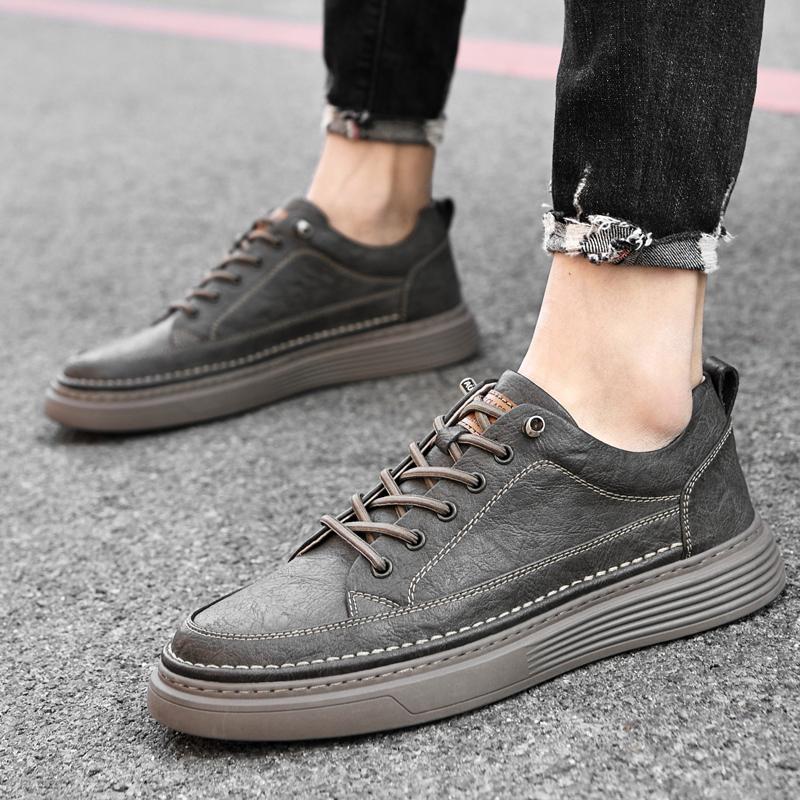 British Style Genuine Leather Men Shoes Trend Comfortable Casual Shoes Moccasins Men Flats Shoes