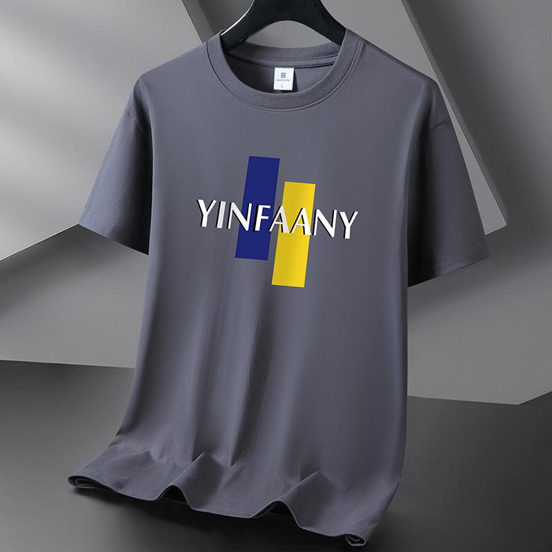Мужская футболка из чистого хлопка, 10 цветов, S-6XL