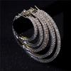 Fashion Big Rhinestone Silver Gold Ear Stud Dangle Jewelry Drop Earrings Crystal Hoop Earrings