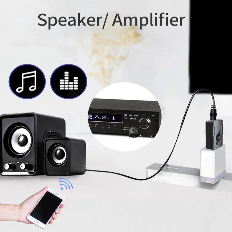 Автомобильный USB и 3,5 мм AUX Bluetooth 5.3 Донгл Аудиоприемник Передатчик Музыкальный адаптер Для ПК MP3 Динамик ТВ Беспроводные наушники Автомагнитола