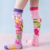 Детские разноцветные носки с животными, милые высокие носки с 3D-ушками, забавные носки до колена для мальчиков и девочек от 3 до 12 лет, рождественские подарки.