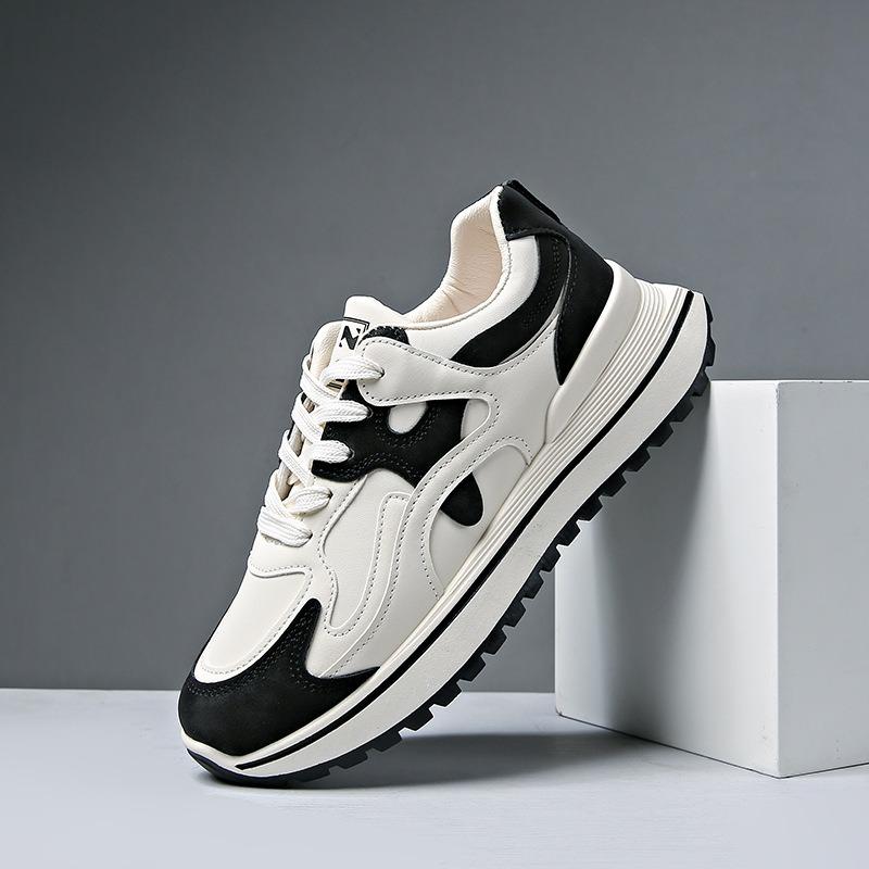 Кроссовки на платформе, женская мода, спортивная обувь для ходьбы, фитнеса на открытом воздухе, громоздкие кроссовки, новые повседневные кроссовки с толстой подошвой, увеличивающие рост