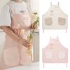 With Hand-wiping Kitchen Apron Cartoon Rabbit Kitchen Smock New Cooking Work Clothes