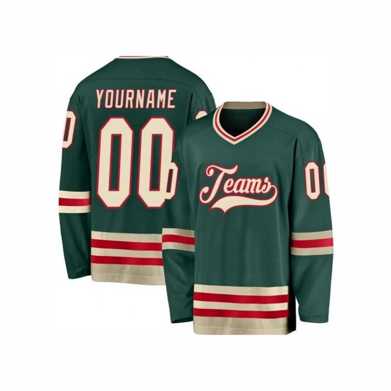 Mens 3D Printed Sport T-Shirt Quick Dry Breathable Ice Hockey Basketball Training Top Loose Fit V-Neck Long Sleeve