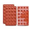 Silicone Chocolate Mold Hemisphere Baking Mold Nonstick Candy Mold 28x17cm TopBazar