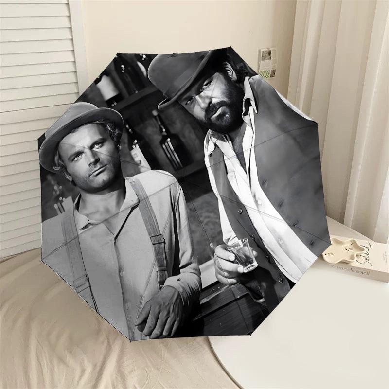 1PC Drinkers ... Old West Umbrella-8-Rib Reinforced, Automatic Open, Lightweight & Durable, Cute Fashion Accessory for Outdoor-T207