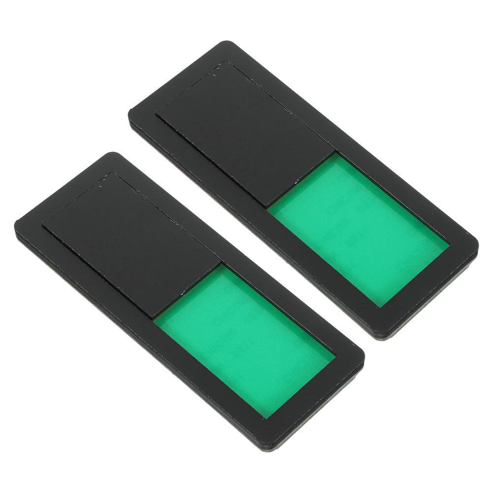 2Pcs Bathroom Signboard Toilet Occupied Vacant Slider Door Privacy Indicator Reusable Easy Install Modern Style for Home Hotel