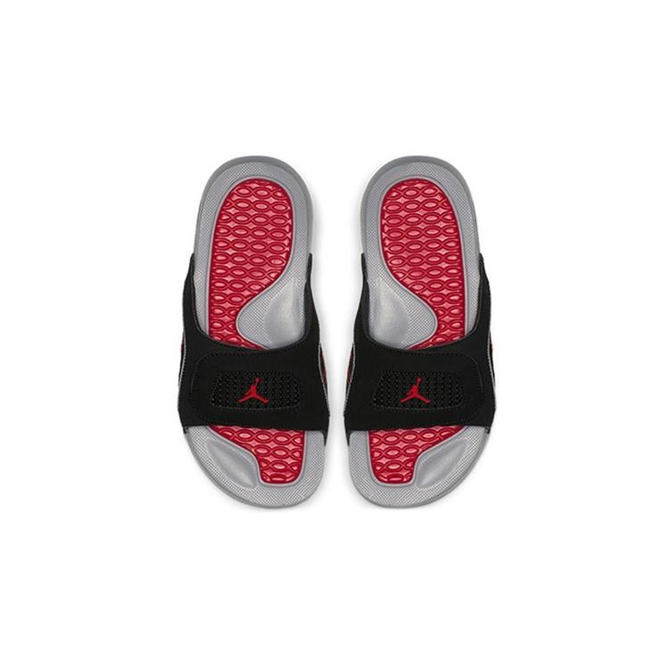 (GS) Air Jordan Hydro 4 Retro Slide 'Black Cement Grey' Kids' 532226-006