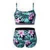 Kids Girls Athletic Workout Tank Crop Top Boyshort 2Pcs Set Gym Sports Fitness Tracksuit