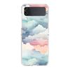 Чехол для телефона с рисунком из плавающей жидкости для Samsung Galaxy Z Flip 3 4 5, Жесткий складной, Прозрачный ПК, Задняя крышка для Samsung Z Flip 6