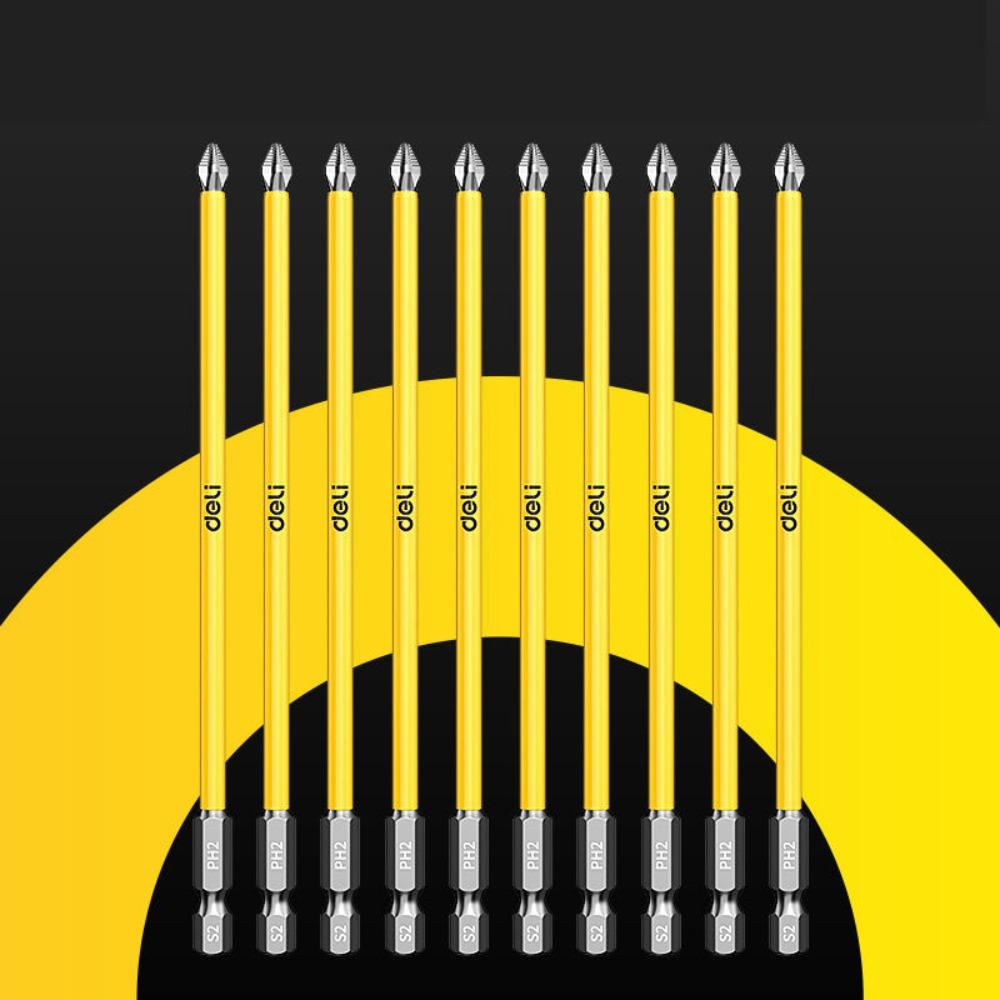10/6pcs High Hardness Cross Screwdriver Bit Non-slip PH2 Screwdriver Set Impact Drill Bit
