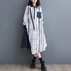 Long Sleeve Plus Size Vintage New In Dresses for Women Casual Loose Long Spring Autumn Dress