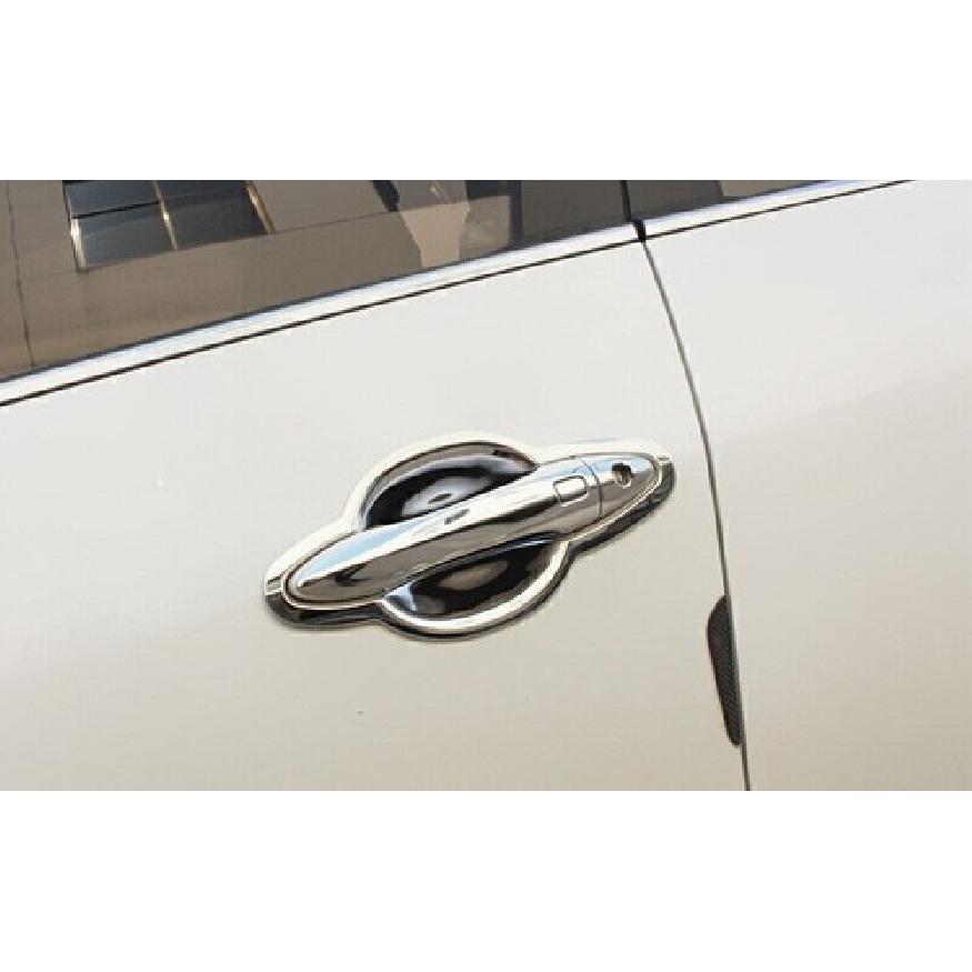 For Kia Forte K3 14-2018 Chrome Steel Side Smart Door Handle Cover Decor 8pcs