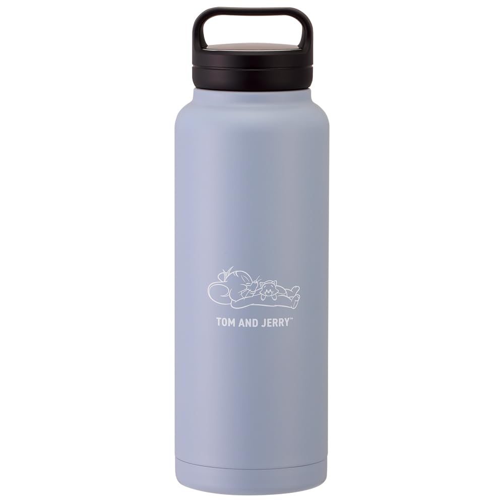 Skater 1200ml Stainless Steel Water Bottle with Large Sports Easy to Wide Tom and Jerry Naptime Design (1.2 liter) Handle, Capacity, Insulated,