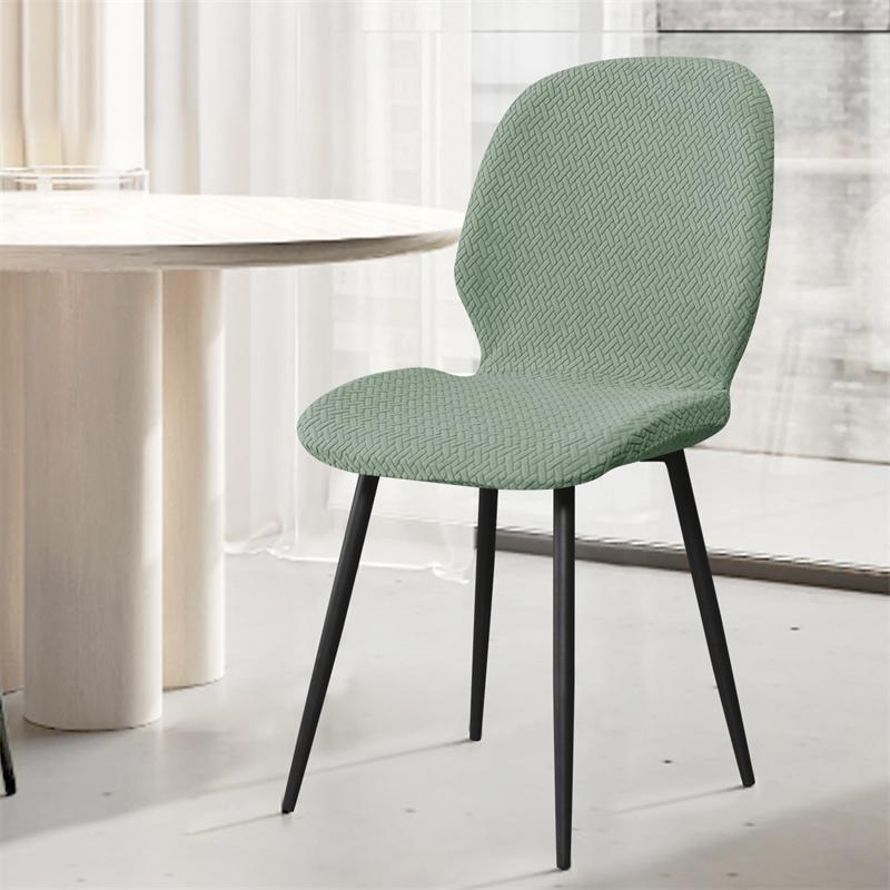 1/2/4/6 шт. Эластичный чехол на стул с изогнутой спинкой, Скандинавский чехол на стул для столовой особой формы, Простой чехол на стул со спинкой для гостиной