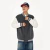 Jeanswest Men's American Retro Solid Color Baseball Jacket